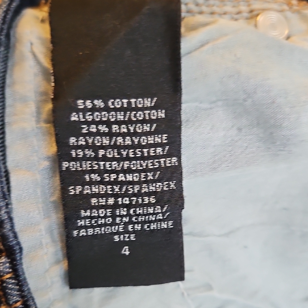 1822 Denim Dark Wash Skinny Jeans - Picture 4 of 6